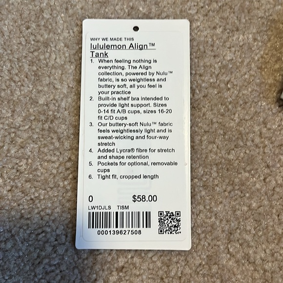 Lululemon Align Tank Color: Chinese New Year Special Size 0 - Picture 2 of 3
